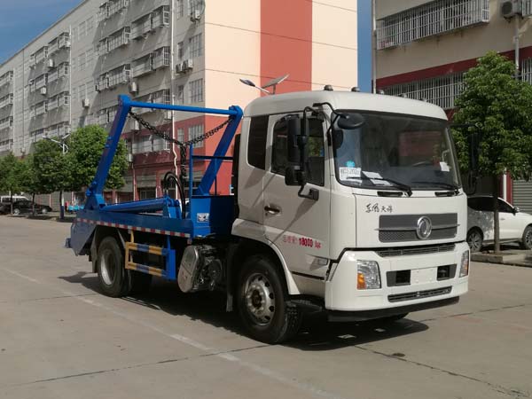 東風(fēng)天錦擺臂式垃圾車(chē)